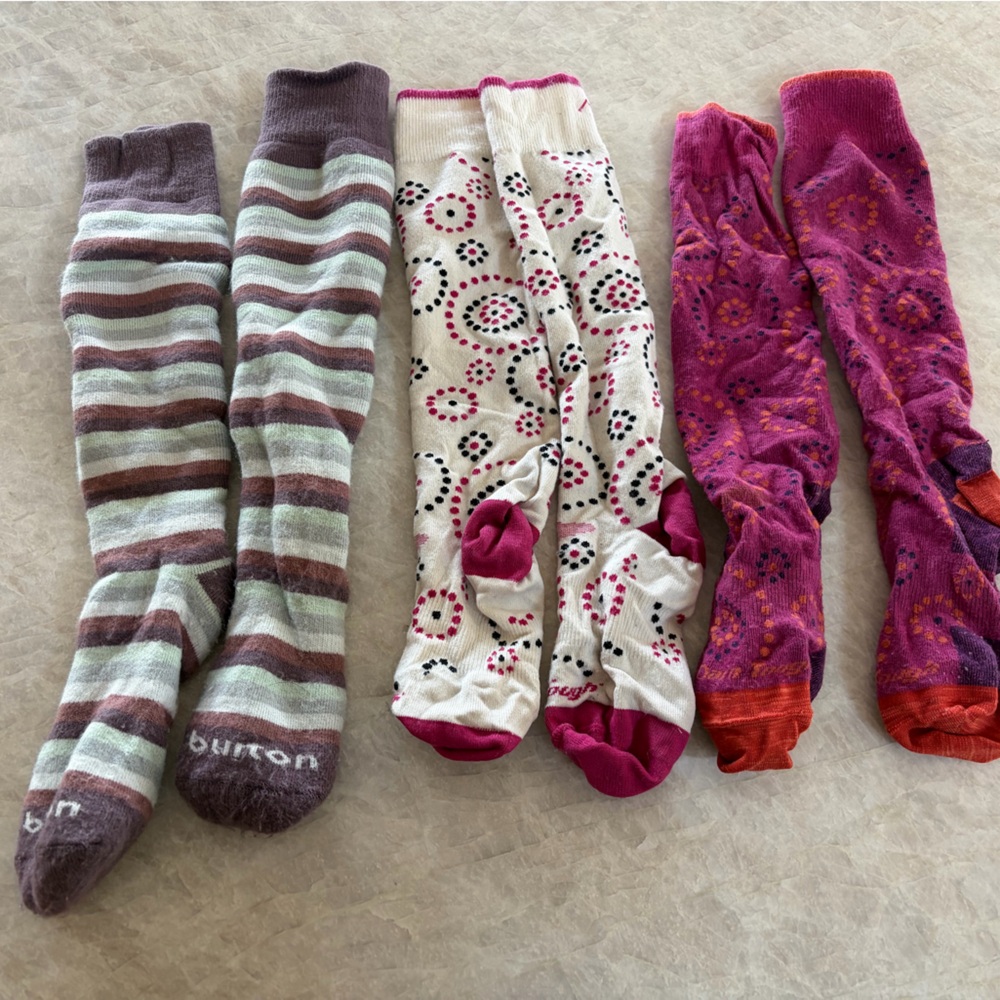 Women’s Ski/Snow Socks, Set of 3, SZ 7-9.5, Like New